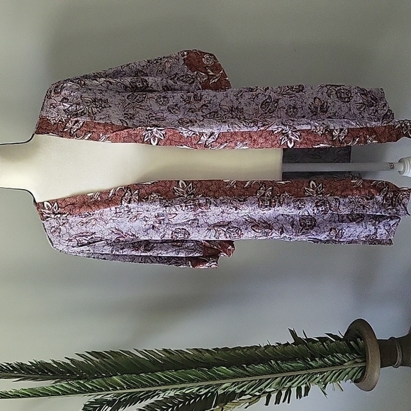 Maurices multicolored floral print open front kimono NWT - Picture 2 of 11